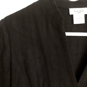 Kate Hill Black Linen Blazer
